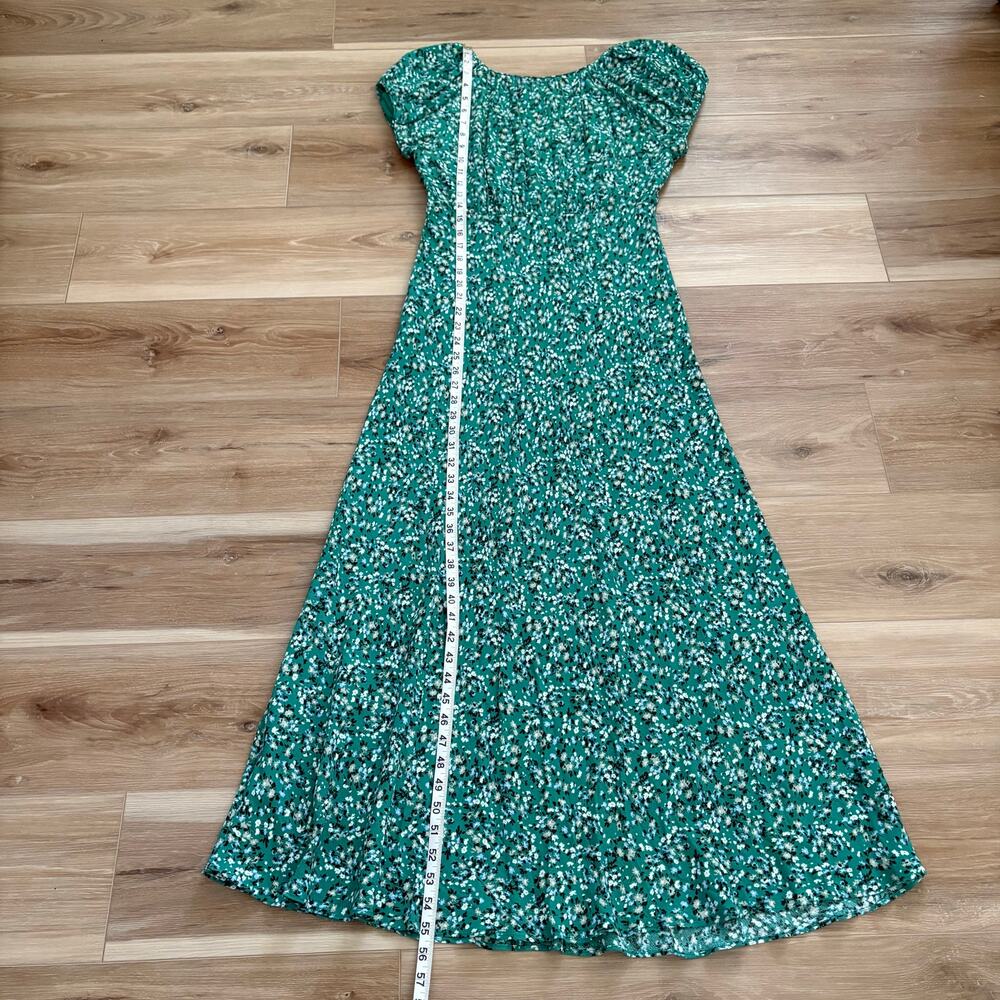 Madewell Ruched Scoopneck Midi Dress in Floral 6 - Picture 8 of 12